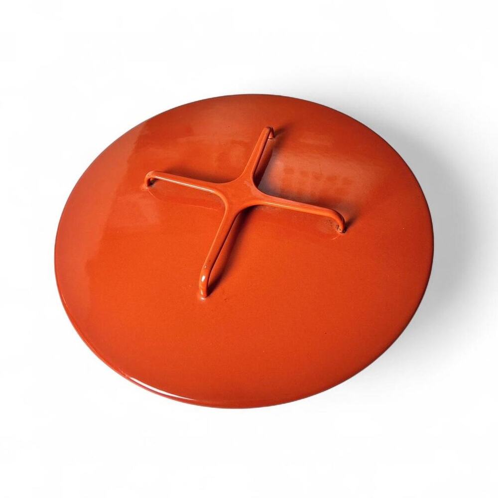 Dansk Kobenstyle Vintage Cookware Pumpkin Orange 12” Pot Pan Dutch Oven LID ONLY